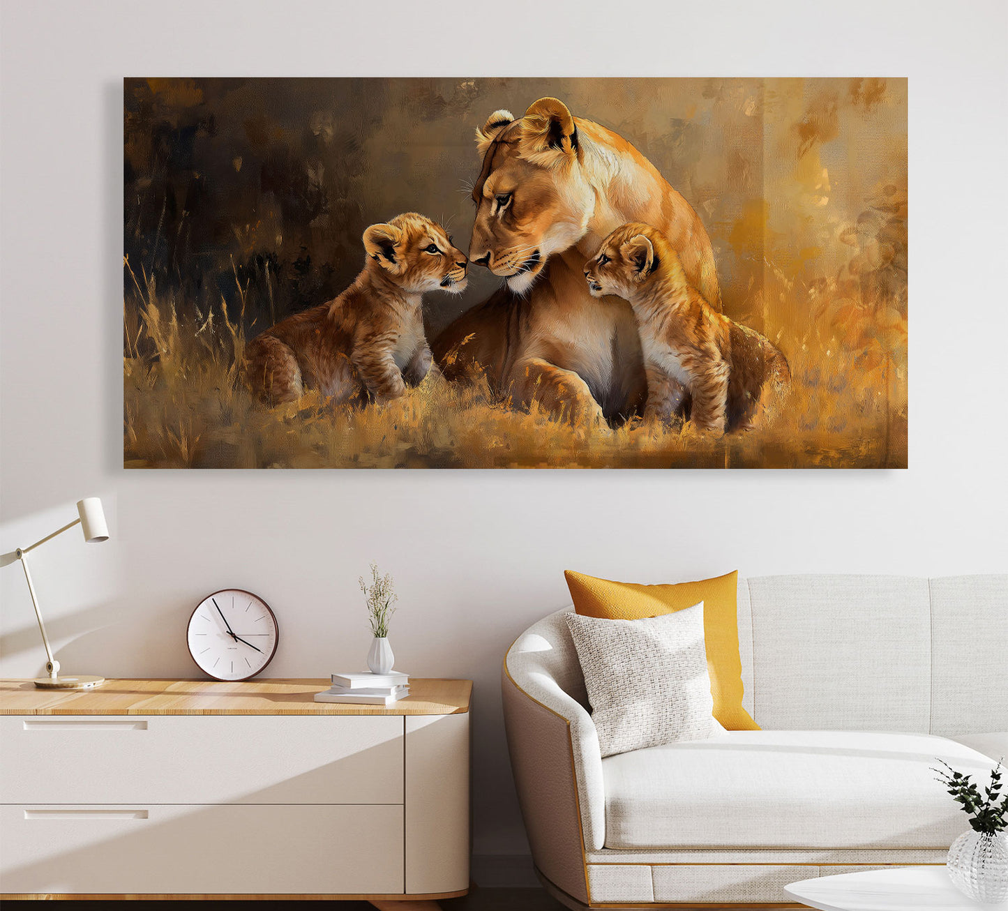 lioness-and-motherly-love-painting