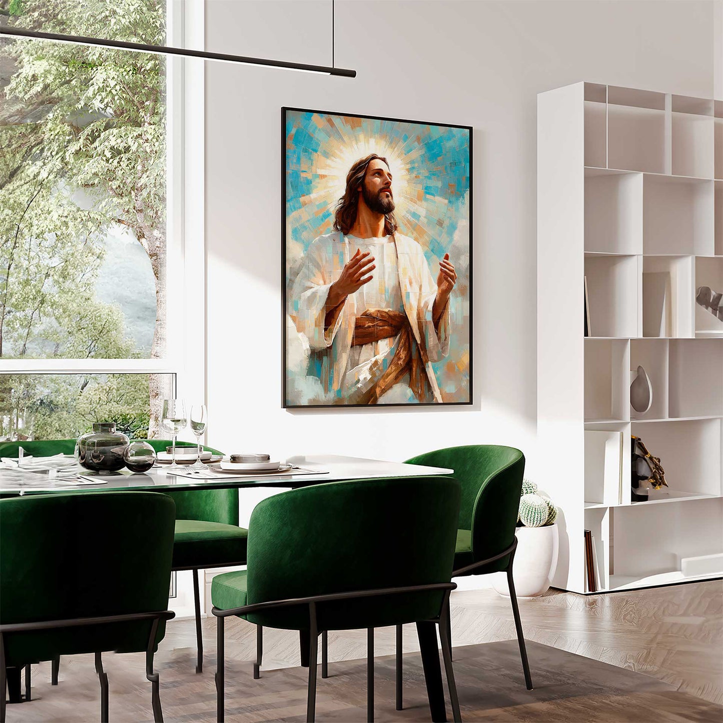Jesus is the Light Grid Art