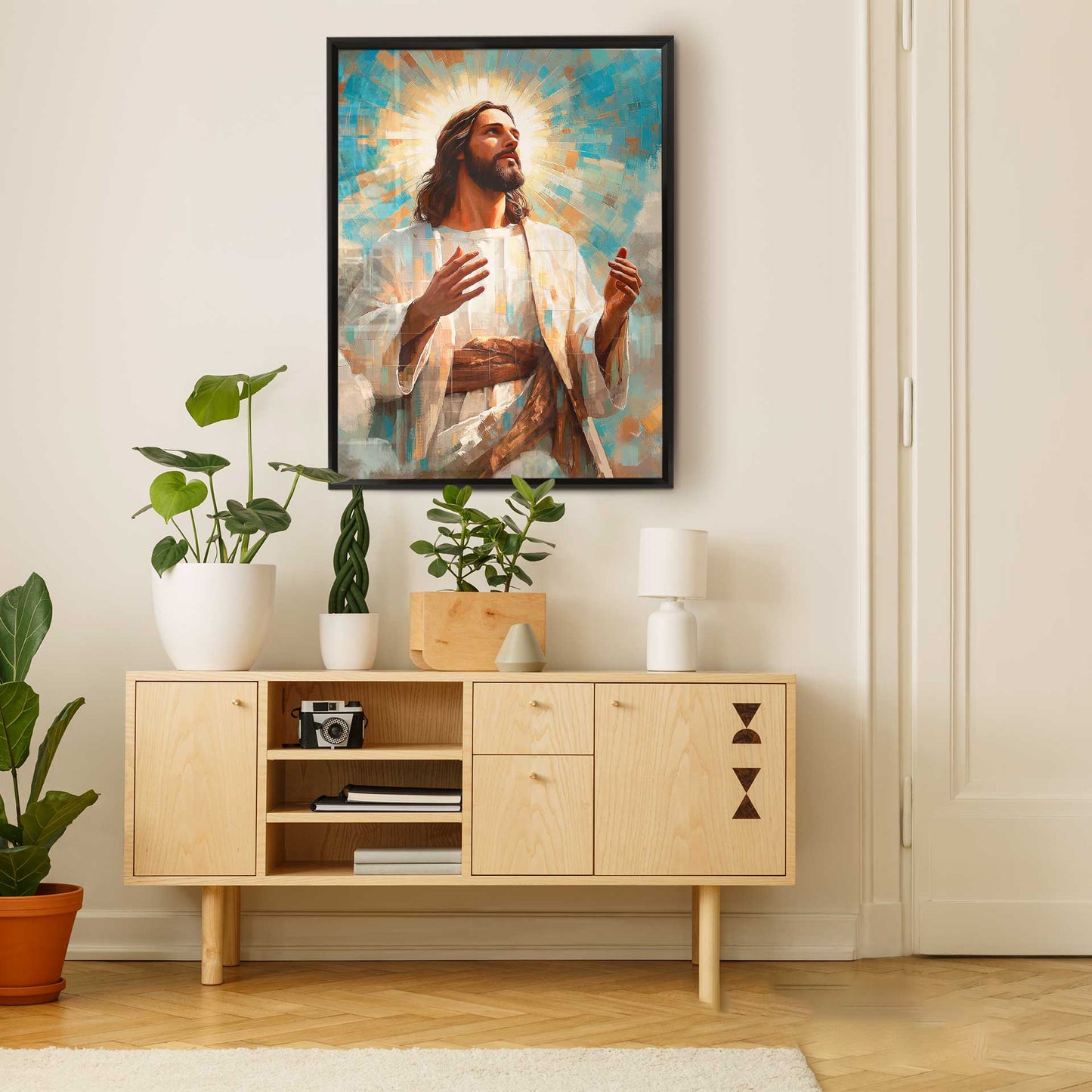 Jesus is the Light Grid Art