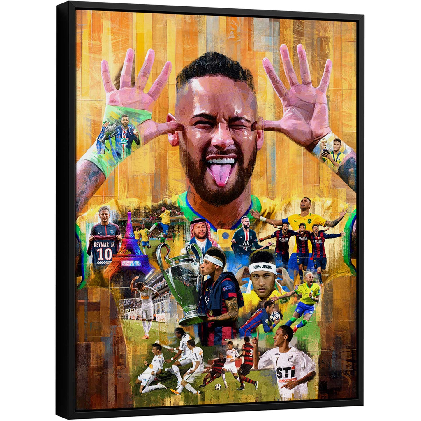 Neymar’s Legacy Painting – Tribute to a Football Icon