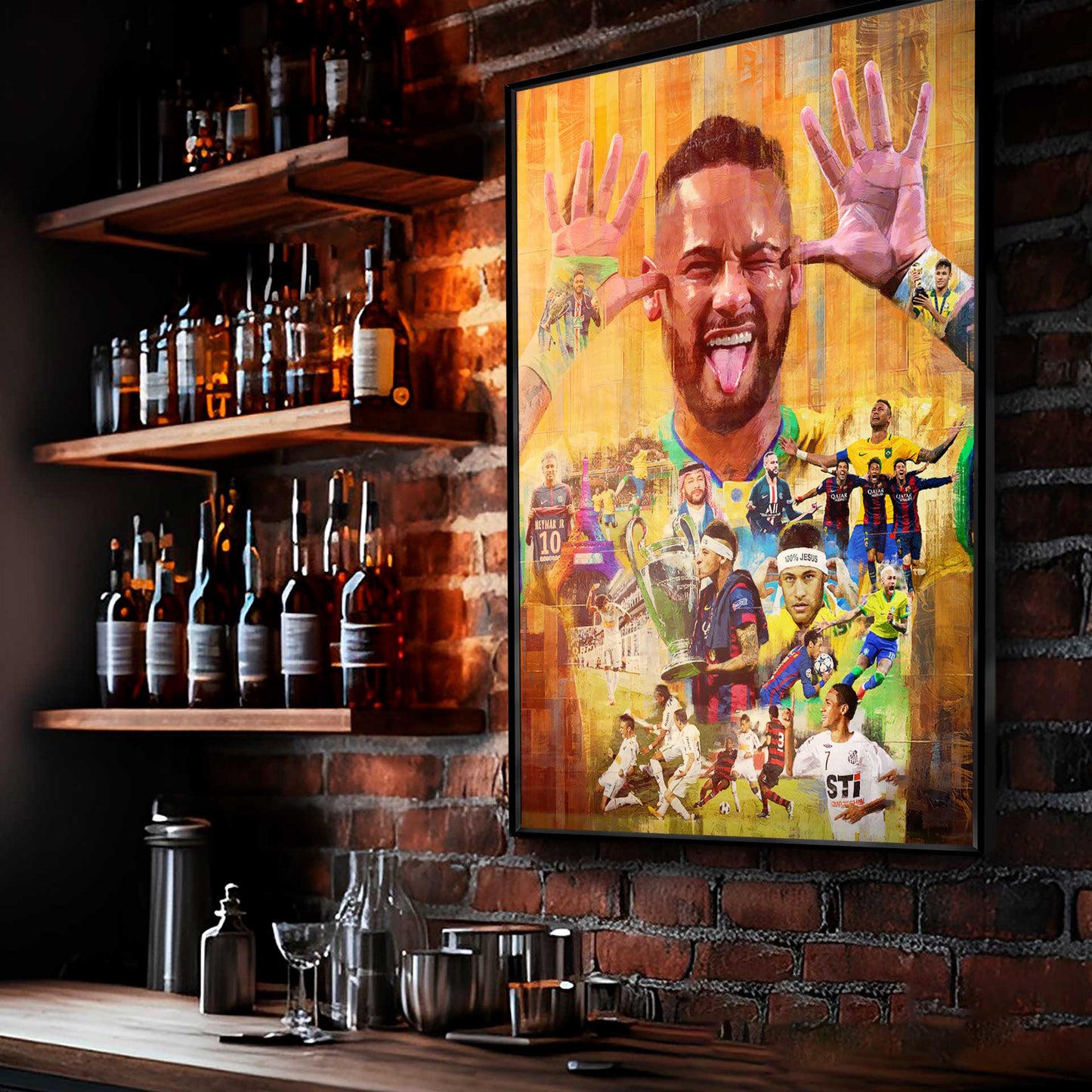 Neymar’s Legacy Painting – Tribute to a Football Icon