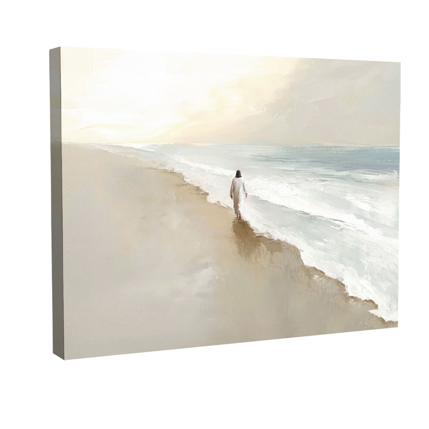 Jesus’ Walk Painting – Minimalist Christian Wall Art