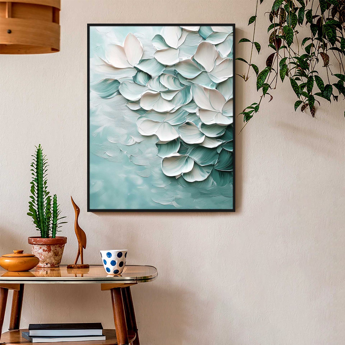 Abstract Painting – Petals in the Wind
