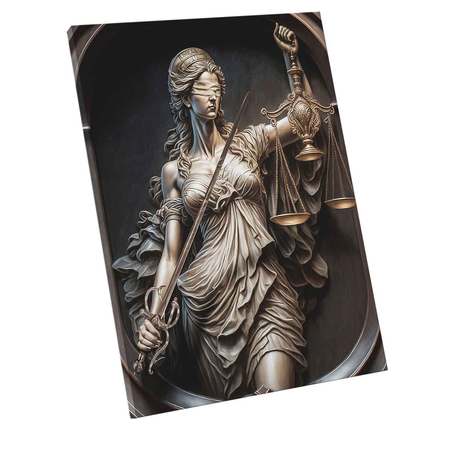 Goddess of Justice Painting – Themis Wall Art for Lawyers & Offices