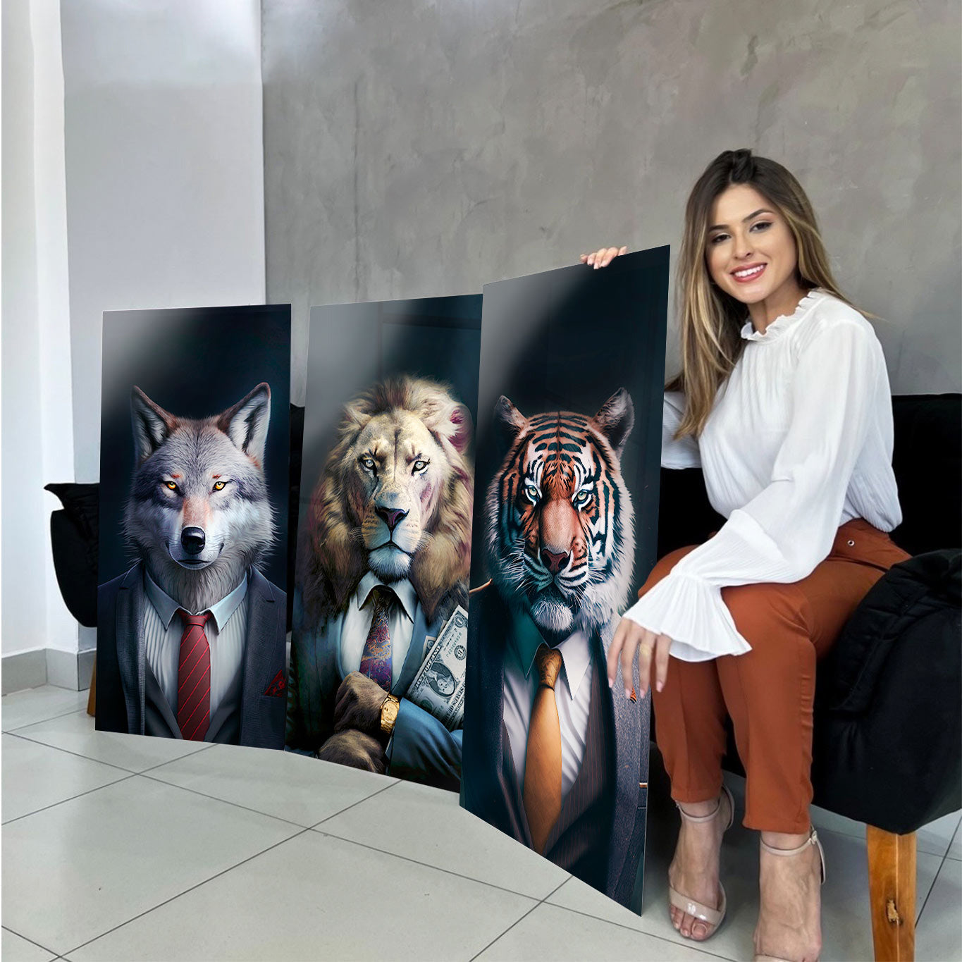 office-animals-motivational-wall-art