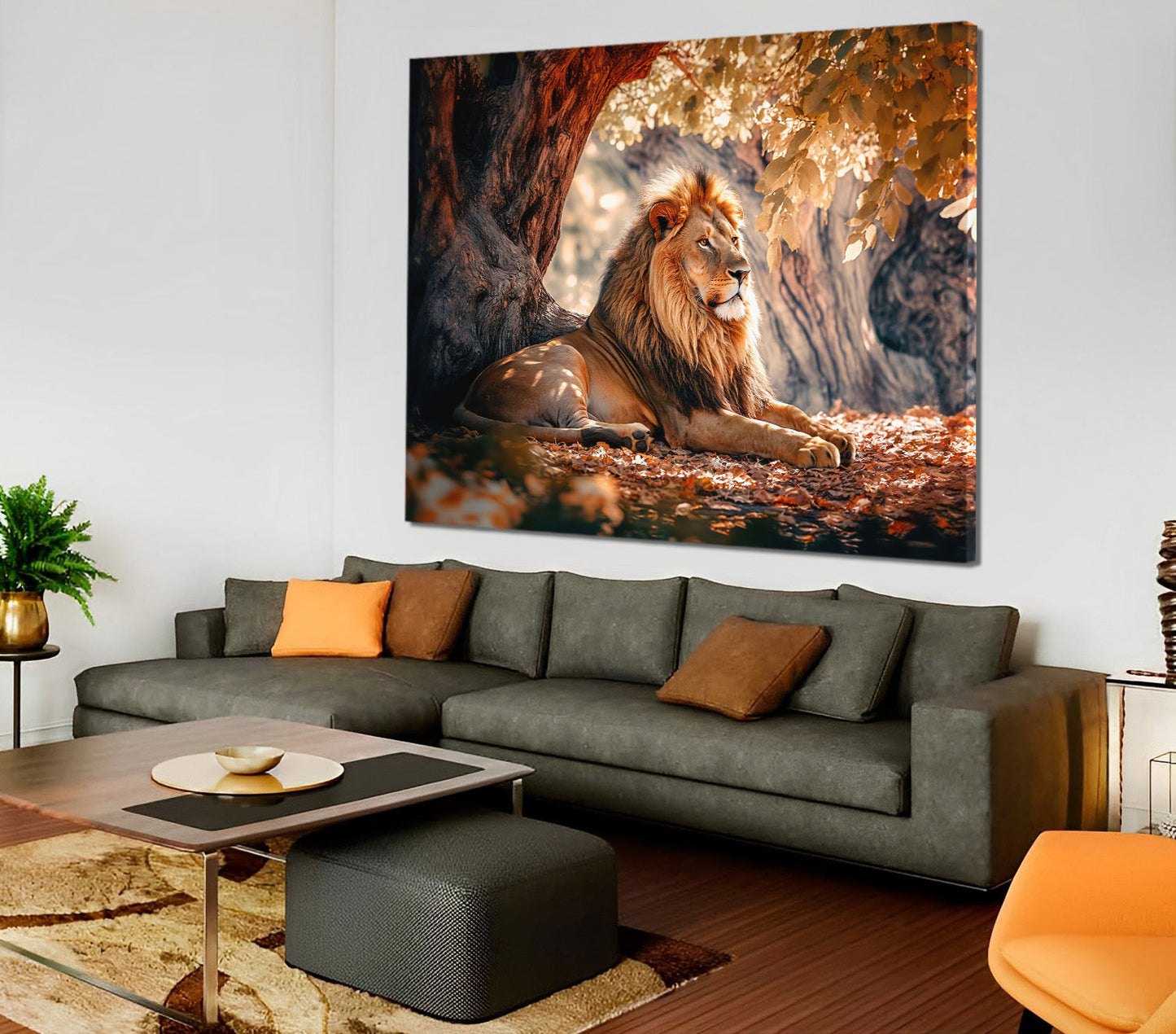 calm-of-lion-canvas-print