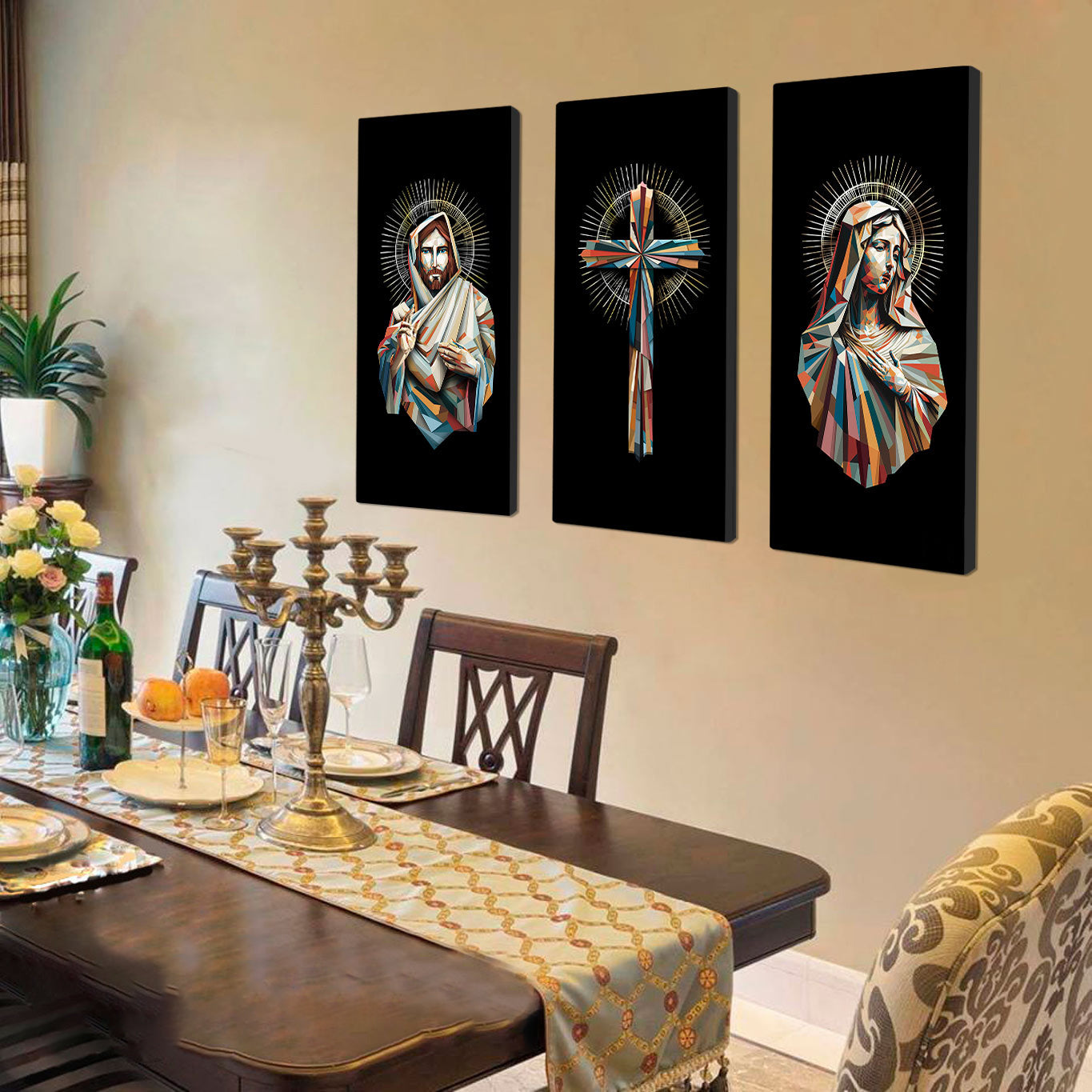 Geometric Holiness Spiritual Wall Art Set