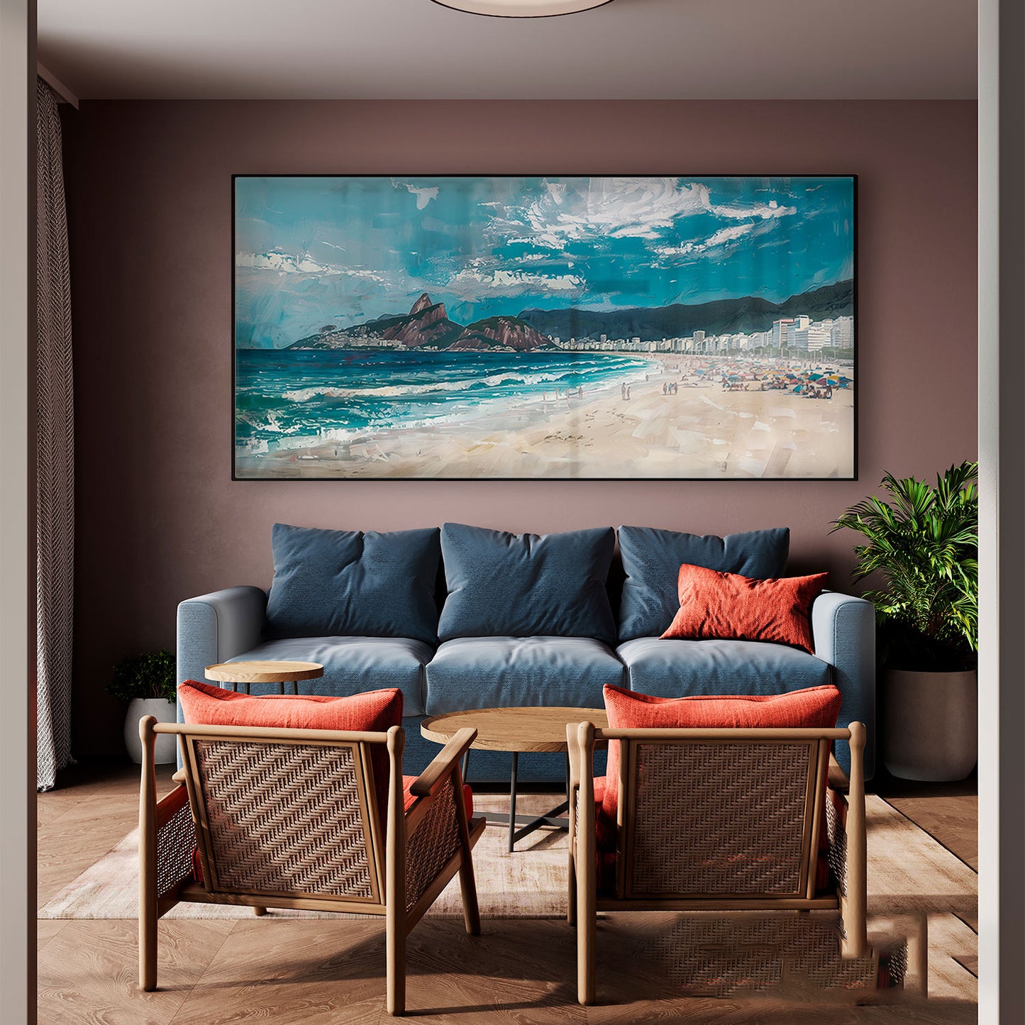 Copacabana Beach Rio de Janeiro Painting