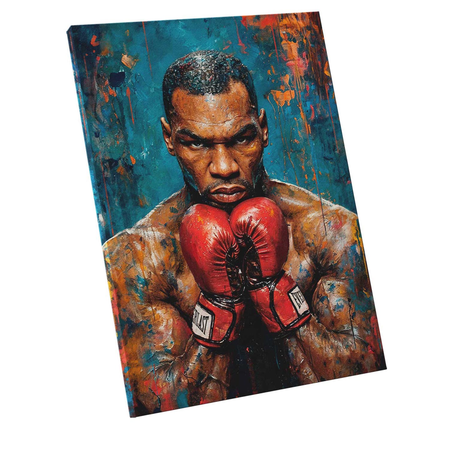 Glory and Power Mike Tyson Boxer Painting