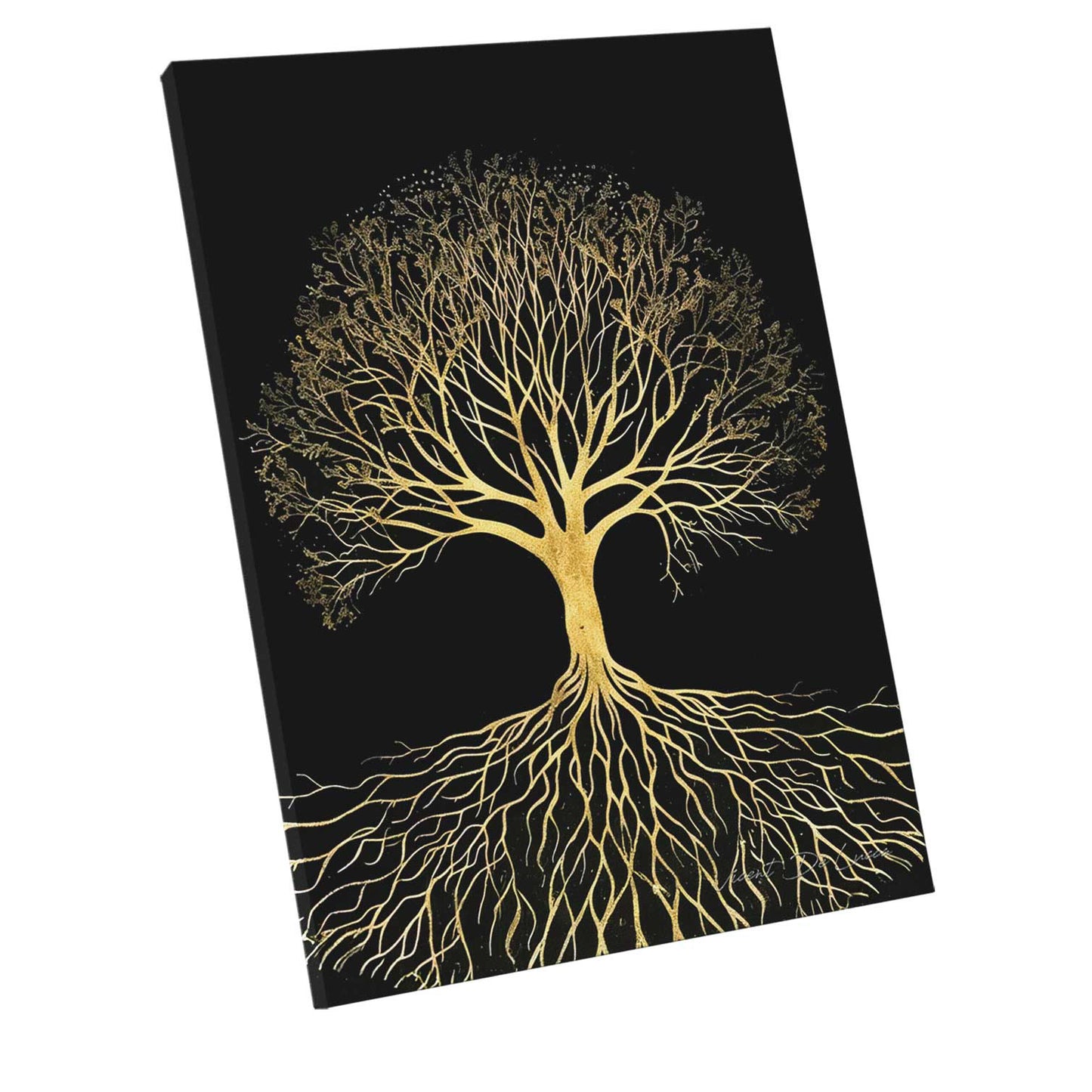 Radiant Tree of Life Abstract Canvas Art