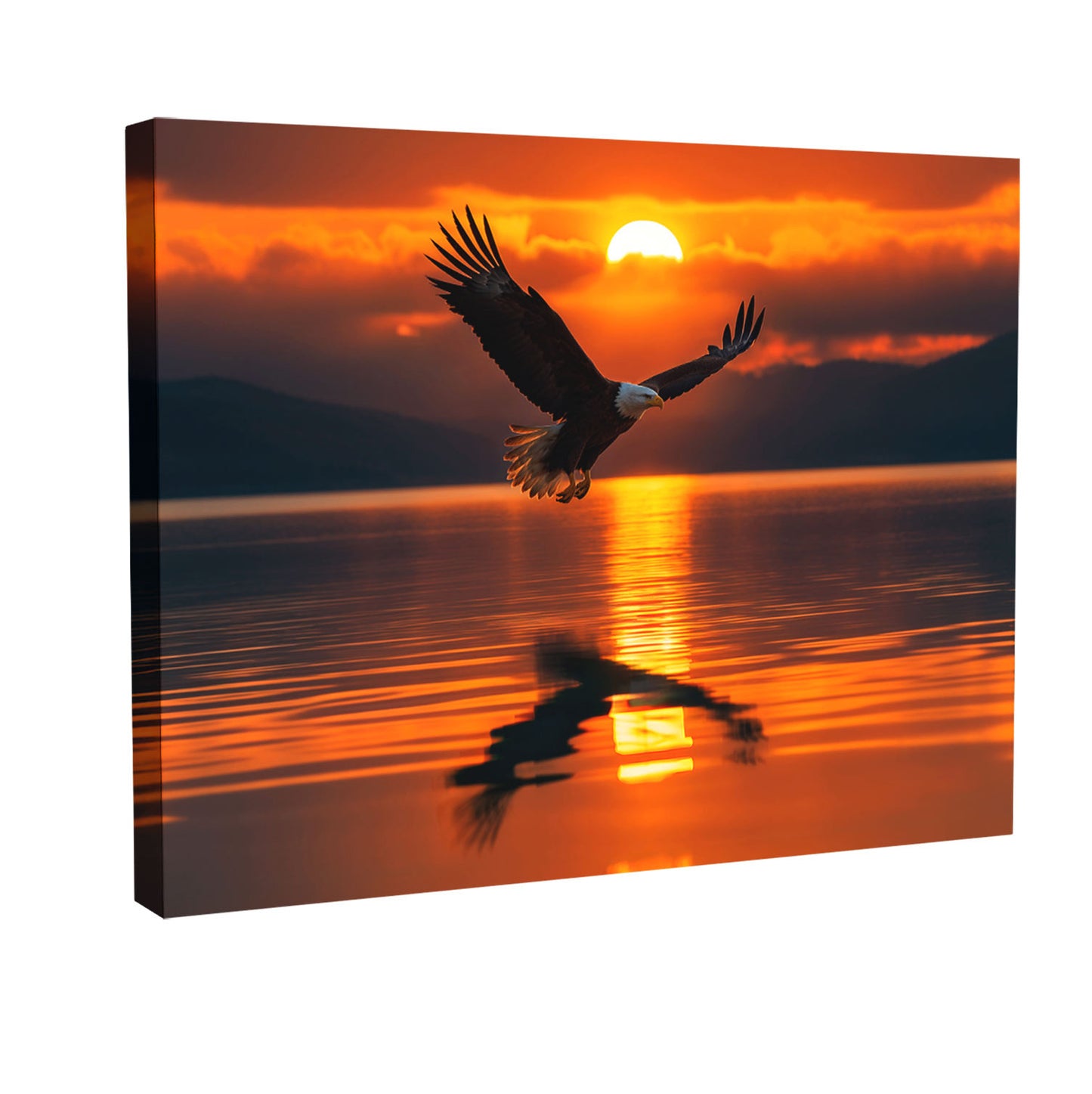 eagle-at-sunset-painting