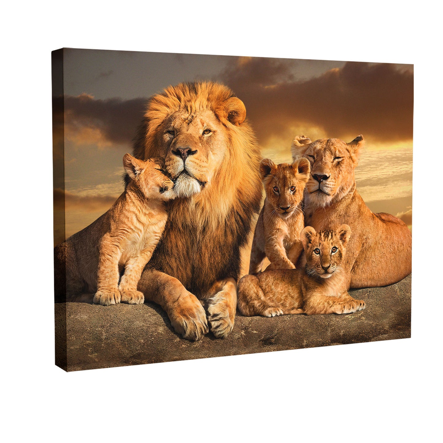 lion-family-wall-art-canvas-print