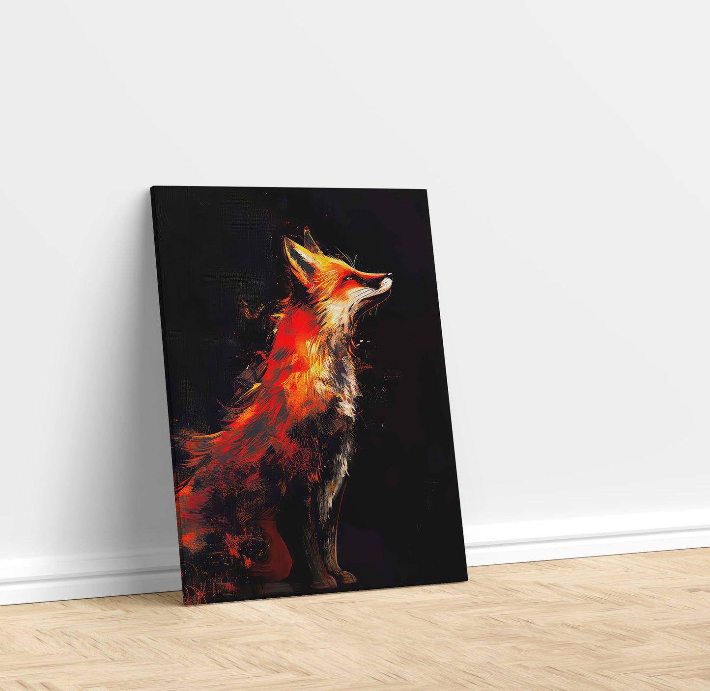 fox-in-flame-abstract-painting