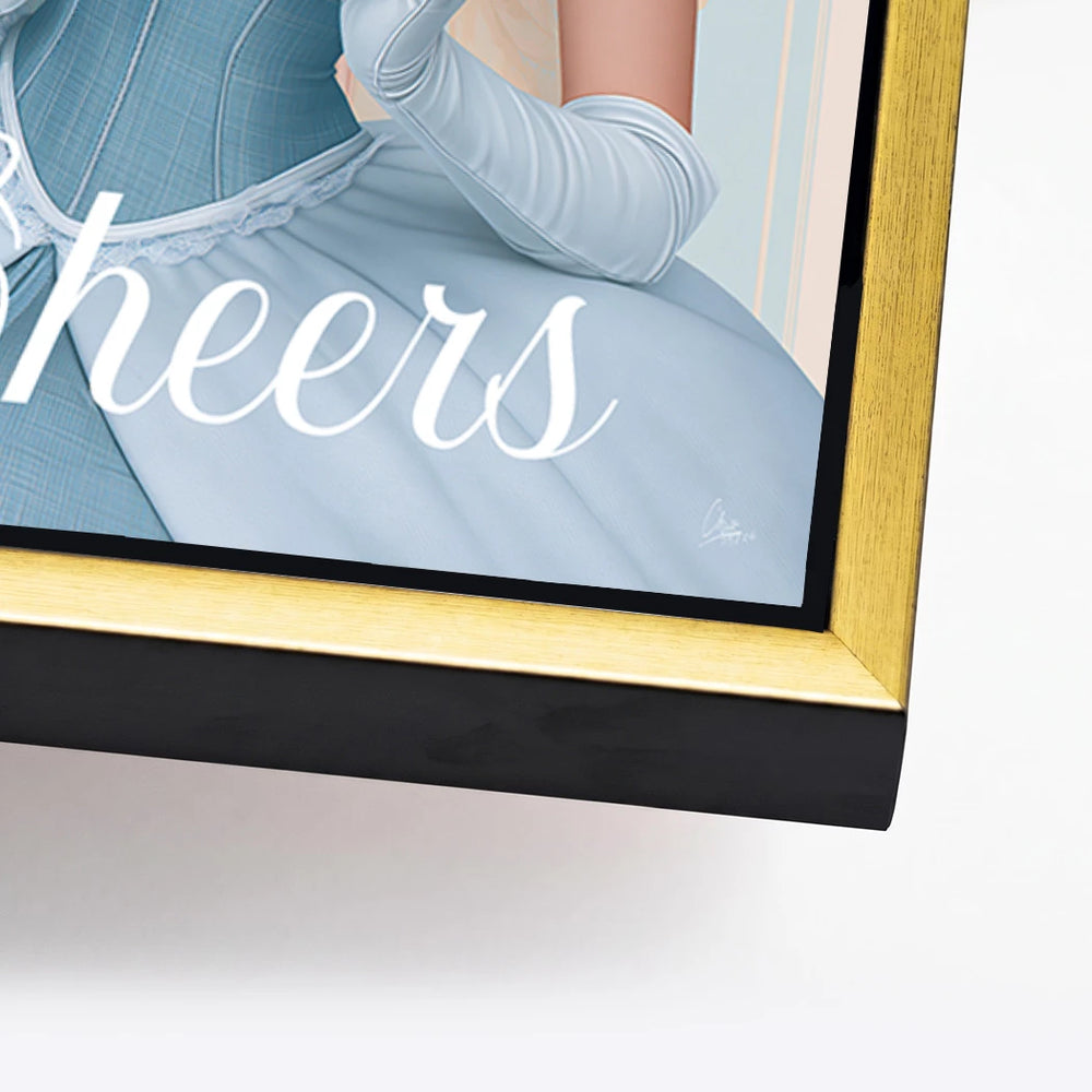 Final composition showcasing a confident Cinderella-inspired icon in a bold, collectible canvas.