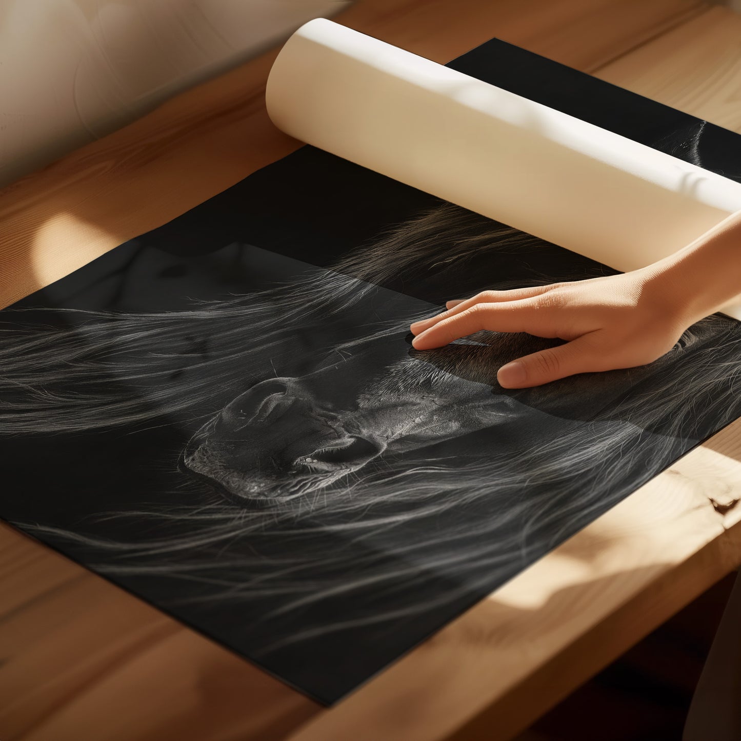 abstract-black-horse-painting