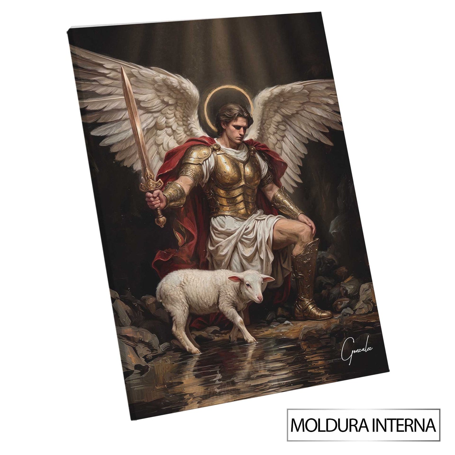 Traditional-inspired wall art ideal for living rooms, studies, or prayer spaces.