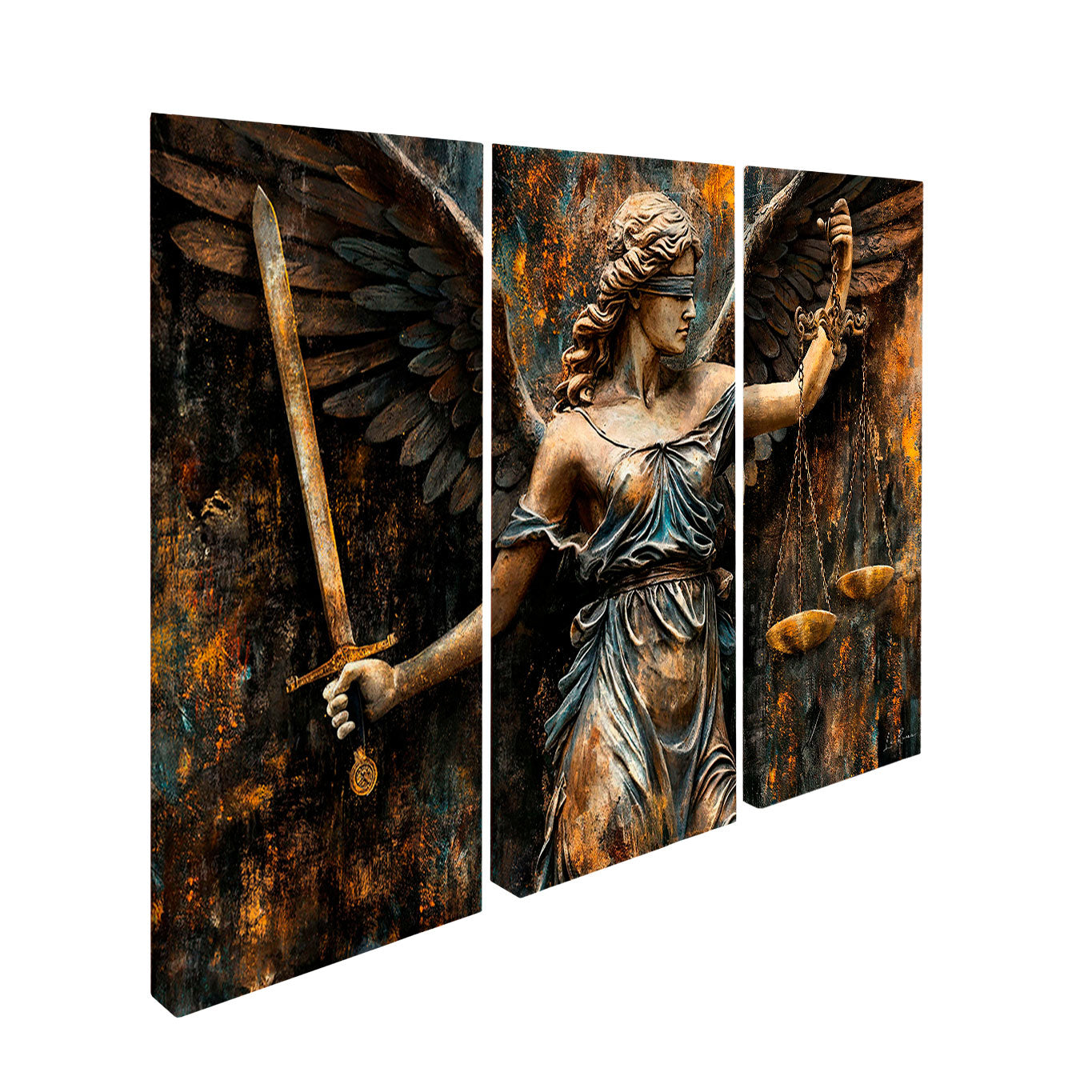 Angel of Justice Frame | Goddess Themis Altar Art