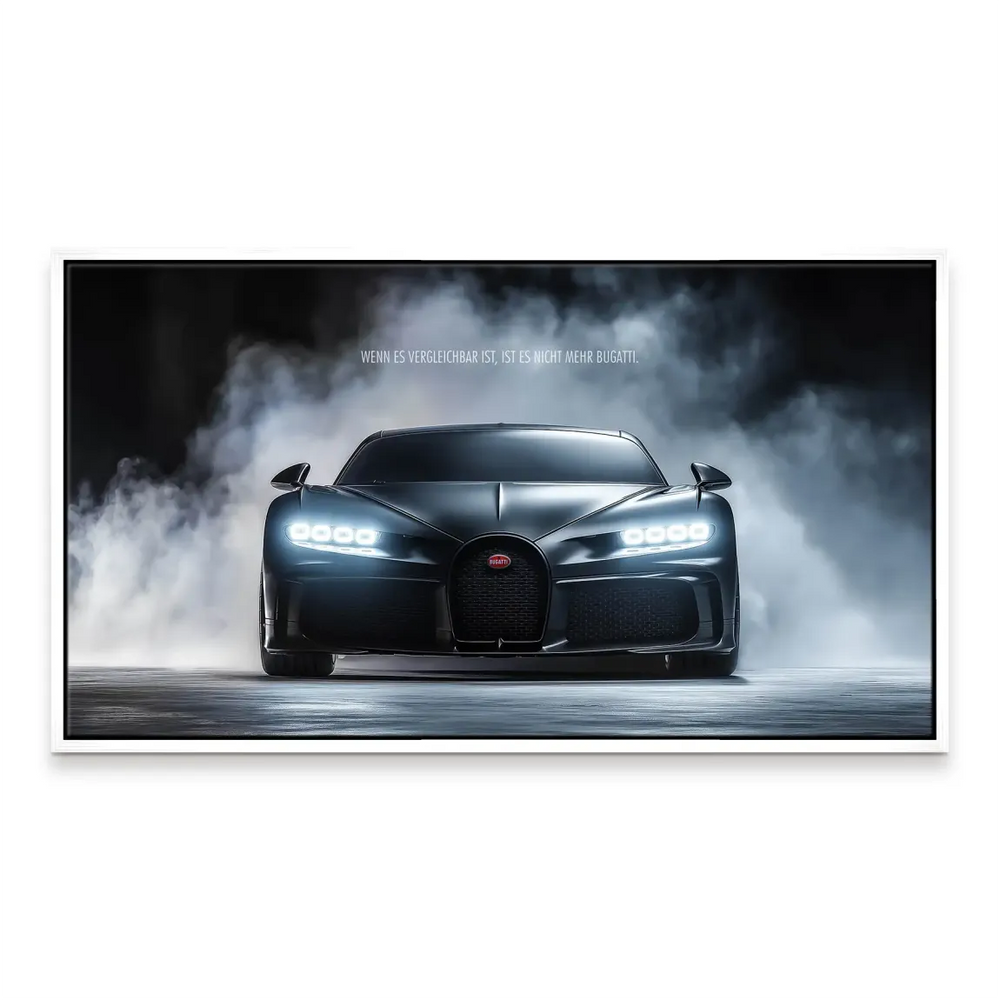 Sophisticated Bugatti wall art for a refined man cave