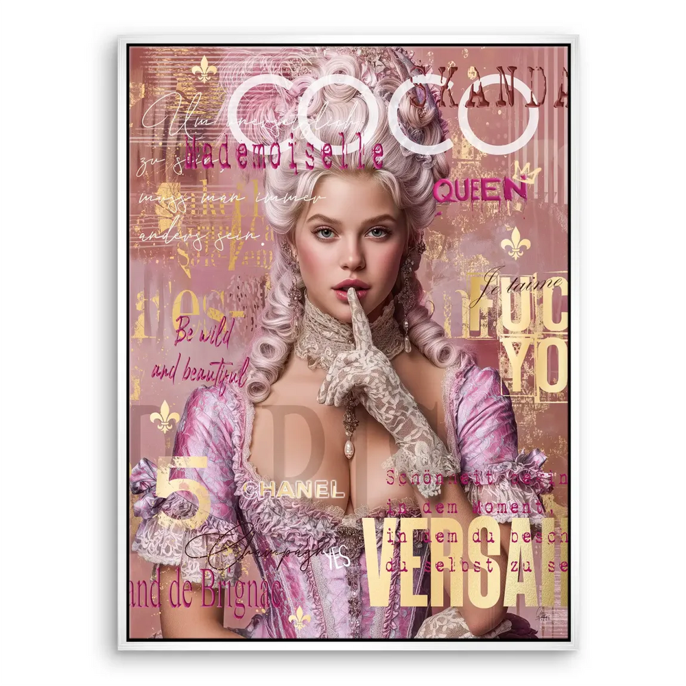 Marie Antoinette Pop Art Canvas Portrait – Glam Wall Art - Image 8