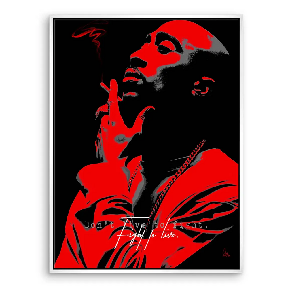 Pop Graffiti collection Tupac canvas print for office or living space