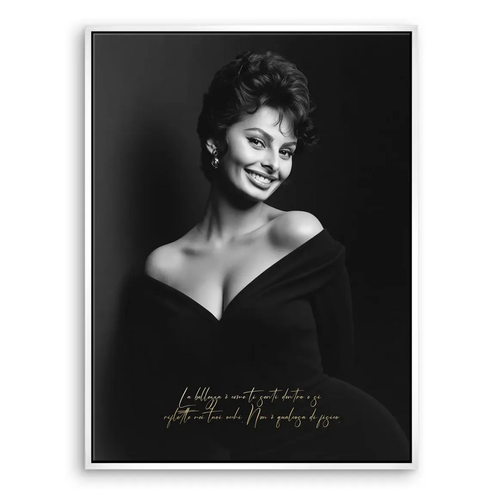 Sophia Loren Smile Canvas Print – Classic Hollywood Portrait - Image 8