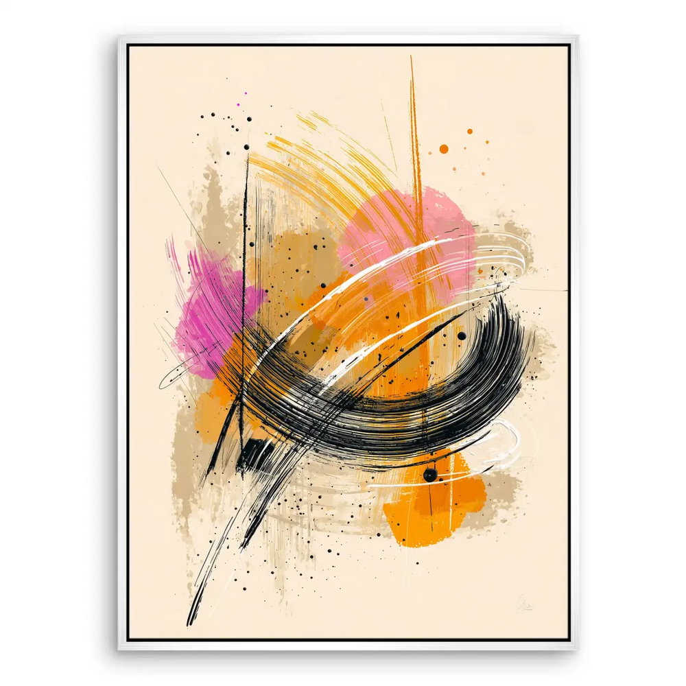 Lively abstract canvas artwork perfect for walls in living spaces