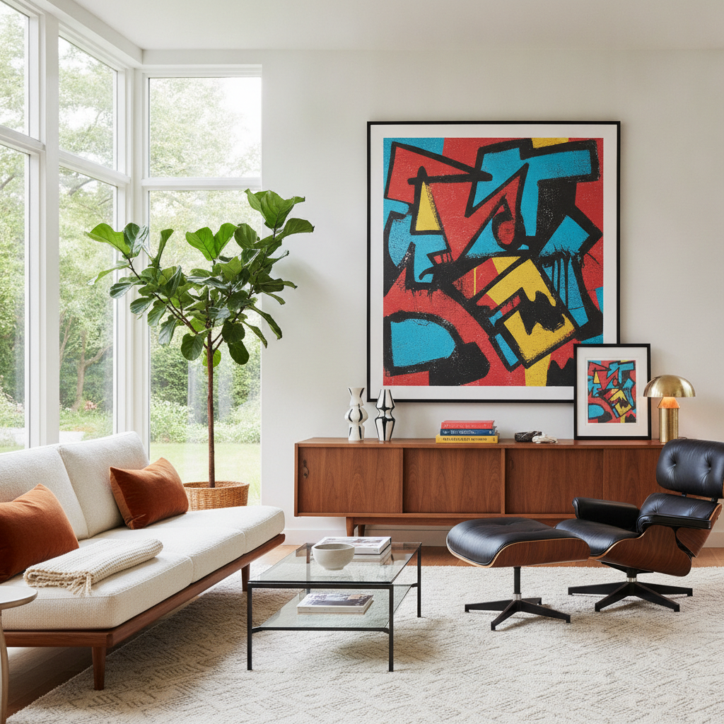 Pop Art Wall Art: Bold Prints, Color Palettes & How to Mix Pop Art with Mid-Century Furniture — Room-by-room, Shoppable Ideas