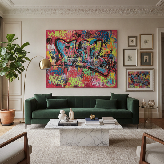 How to Style Graffiti Art in a Sophisticated Home (2026 Trends) — Mix Street Edge with Luxury, Room-by-Room Styling, Gallery Wall Layouts & Curated Product Picks
