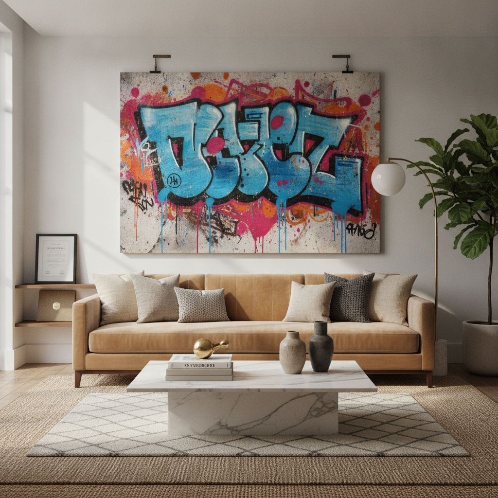 Authentic vs Print Street Art: How to Choose & Style for Your Living Room and Home Office