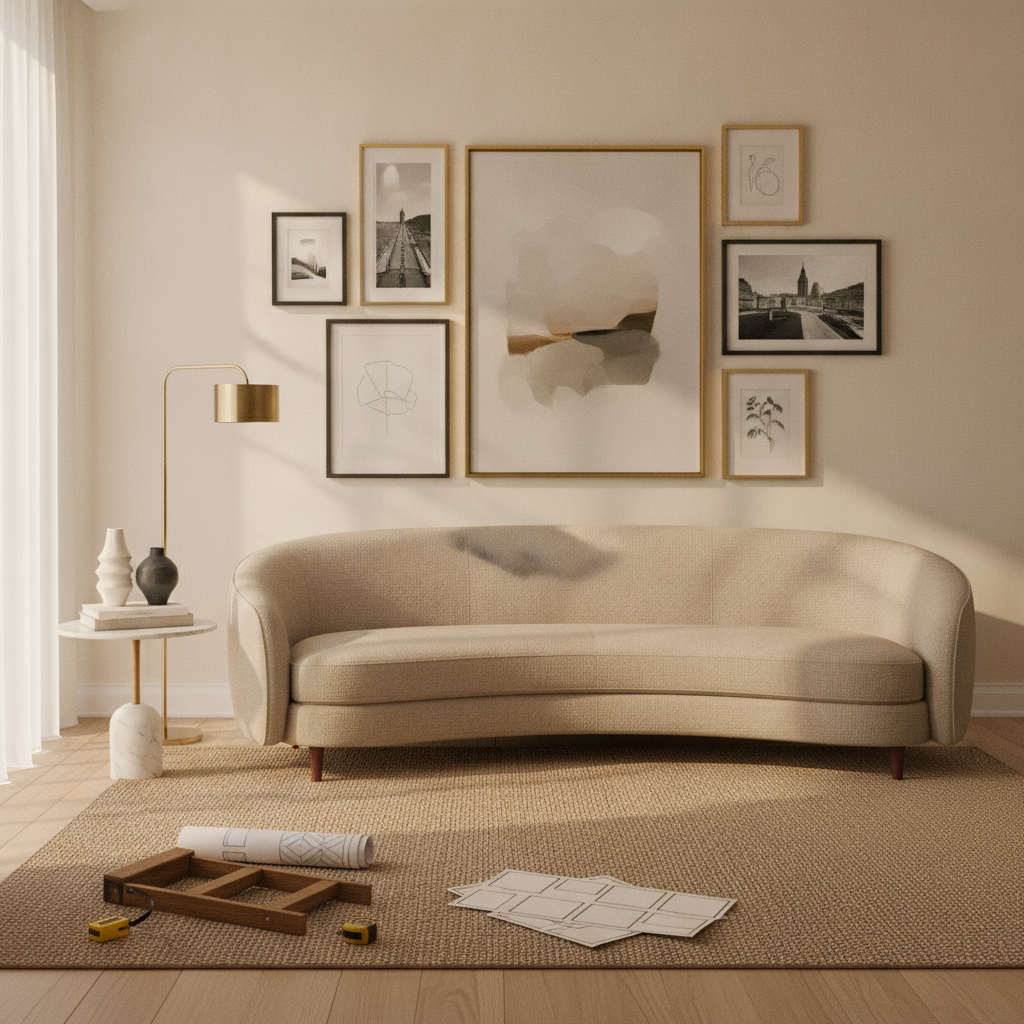 Gallery Wall Template: Step-by-Step Measurements, Layouts & Print Selection for Any Room