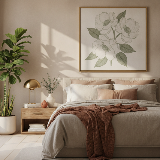 Floral Wall Art Styling: Mix Botanical Prints with Real Plants for a Stylish Bedroom | 2026 Trend Guide + Shoppable Layouts & Pinterest Templates