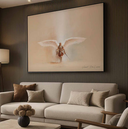 Saint Michael the Heavenly Defender Painting - Minimalist Wall Art - Image 5