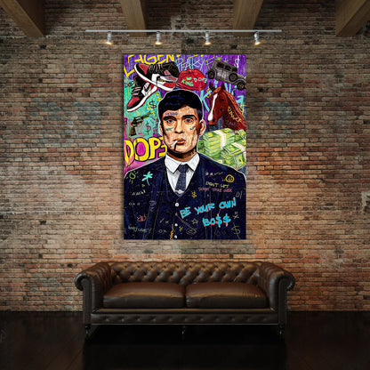 Thomas Shelby Street Art Canvas Print