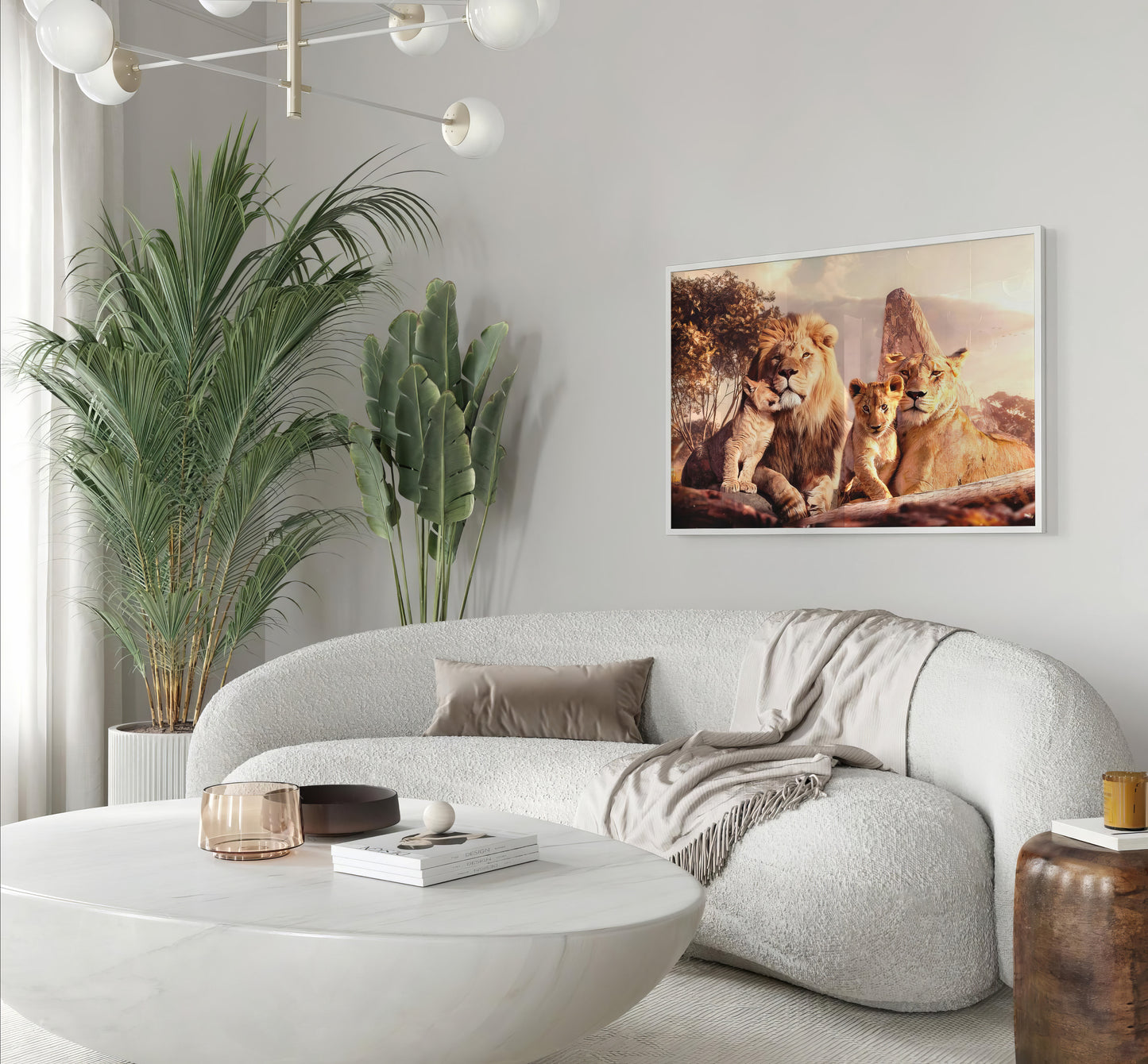 roaring-cozy-lion-family-wall-art