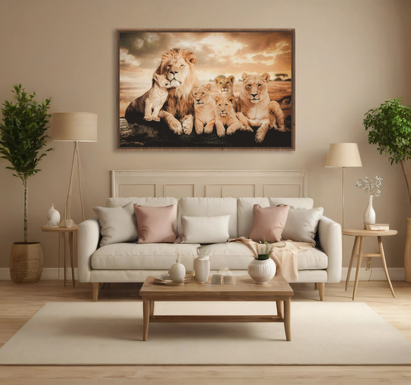 lion-family-wall-art