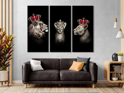 lion-king-royal-lion-family-canvas-print