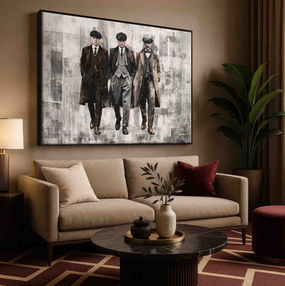 Sophisticated office wall art with gritty urban feel