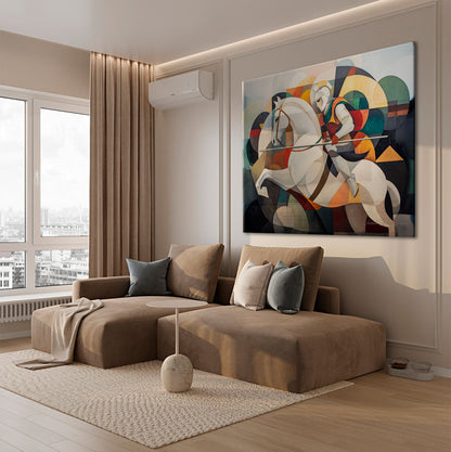 Energetic focal point suitable for a living room or office