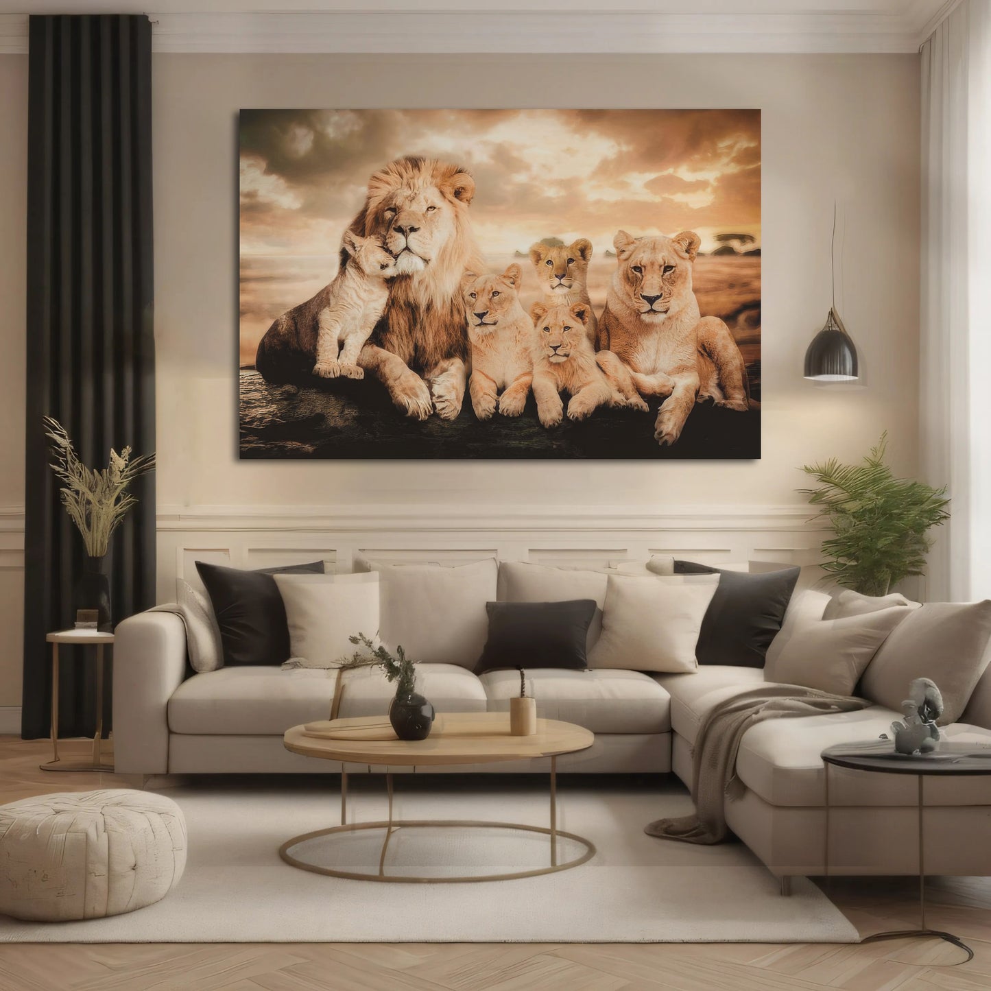 lion-family-wall-art