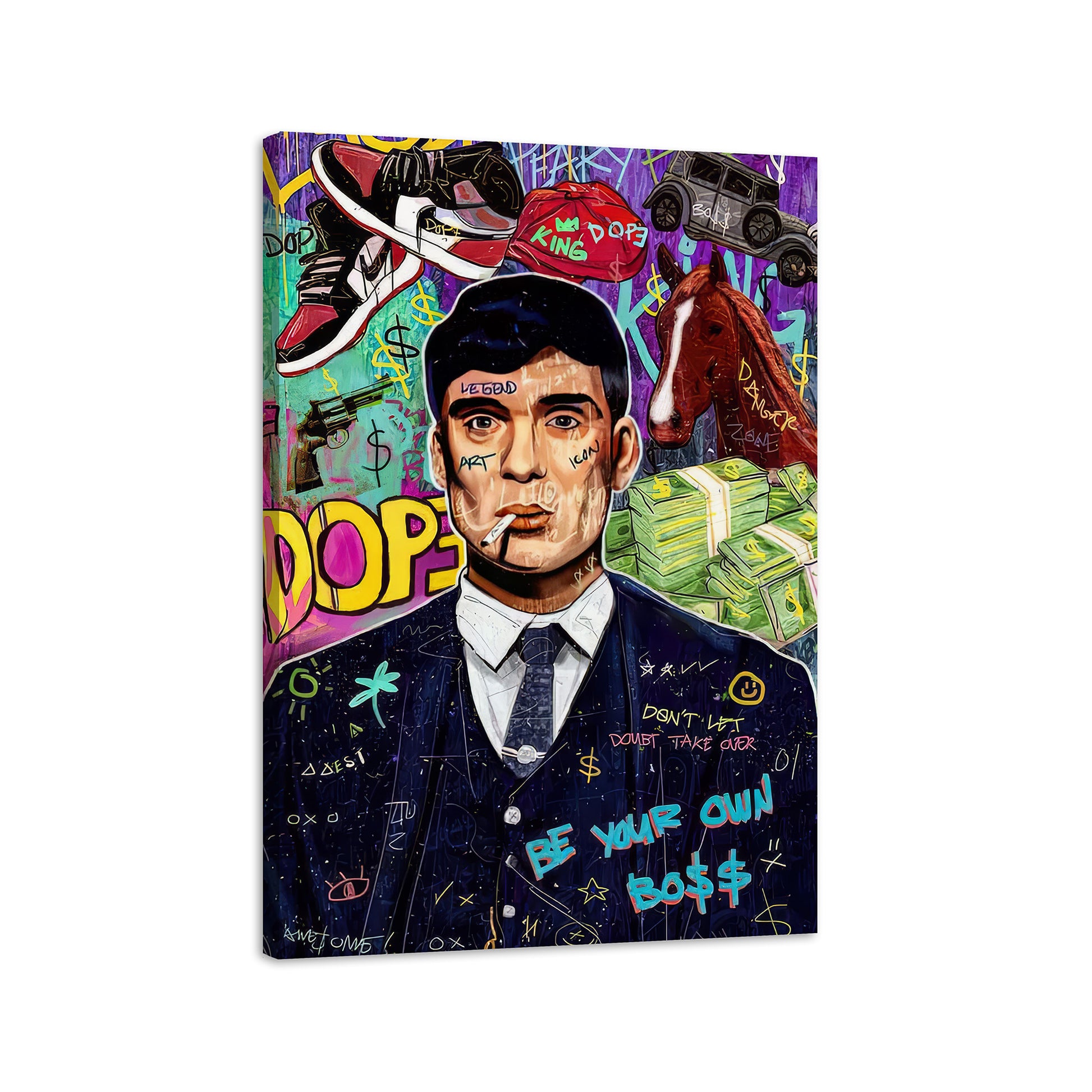 Thomas Shelby Street Art Canvas Print