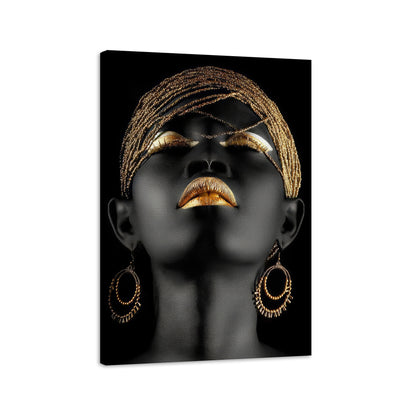 african-woman-modern-gold-canvas-print