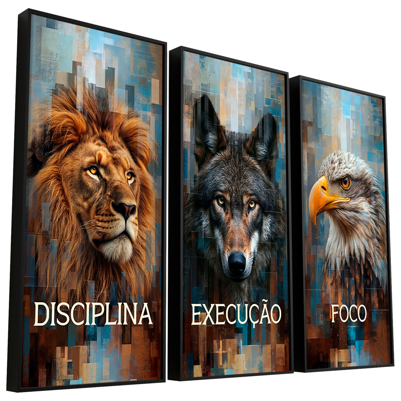 Disciplane Image Motivational 'Discipline, Execution & Focus' Wall Art Set – Flair Vibe
