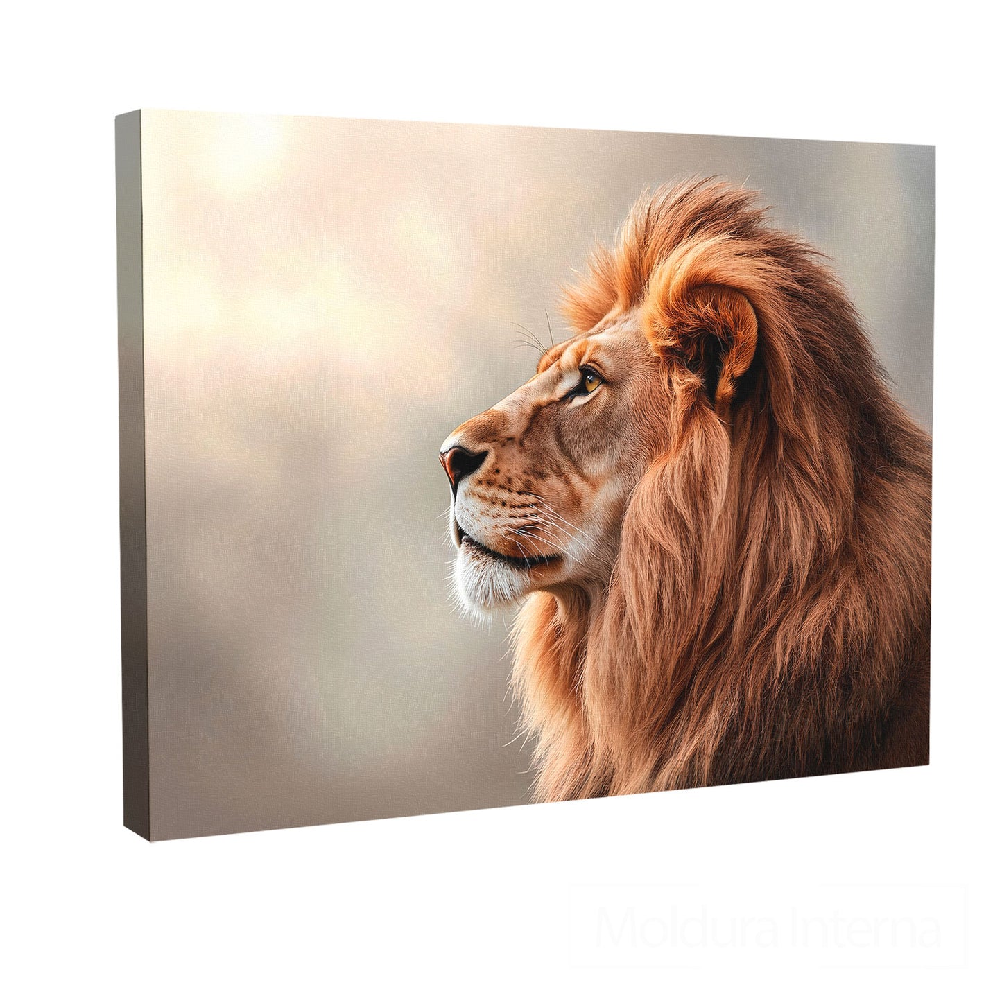 Lion’s Plenitude Painting – Majestic & Serene Wildlife Art