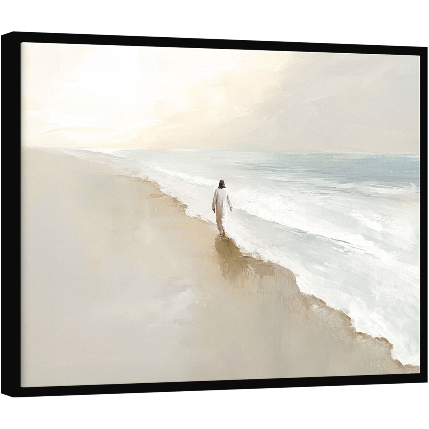 Jesus’ Walk Painting – Minimalist Christian Wall Art