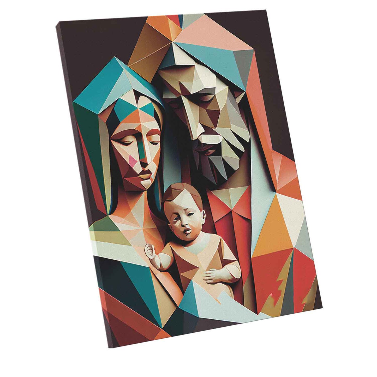 Geometric Divine Family Painting