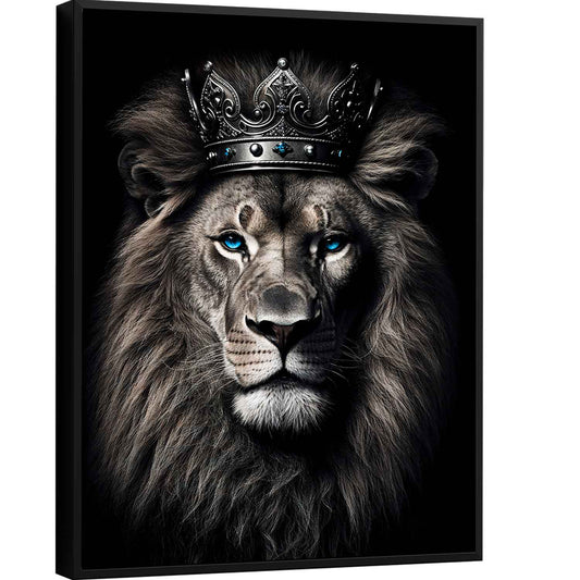 royal-lion-with-crown-canvas-print