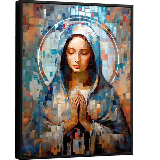 abstract-grid-virgin-mary-wall-art