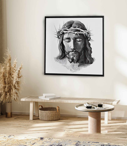 jesus-dots-art-frame