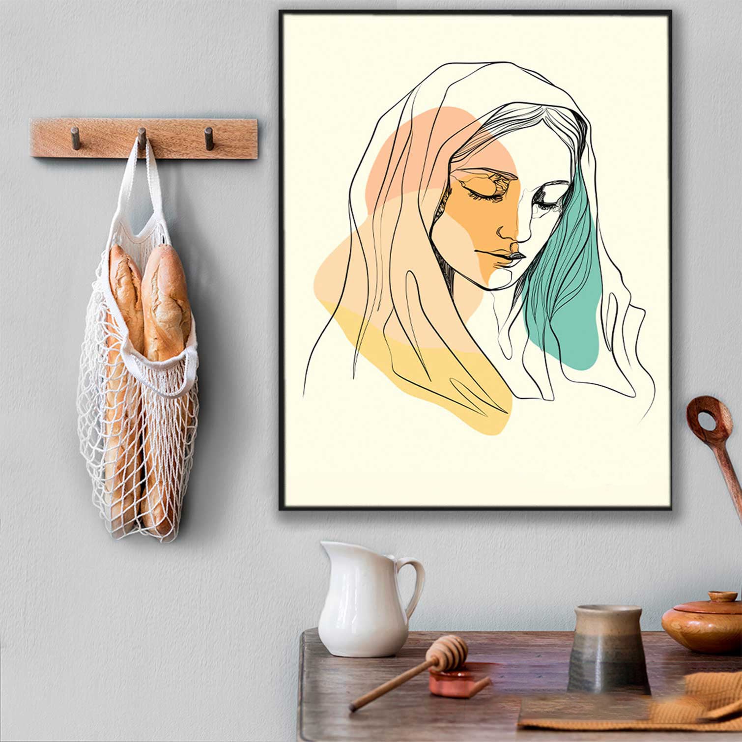 boho-style-mary-wall-art