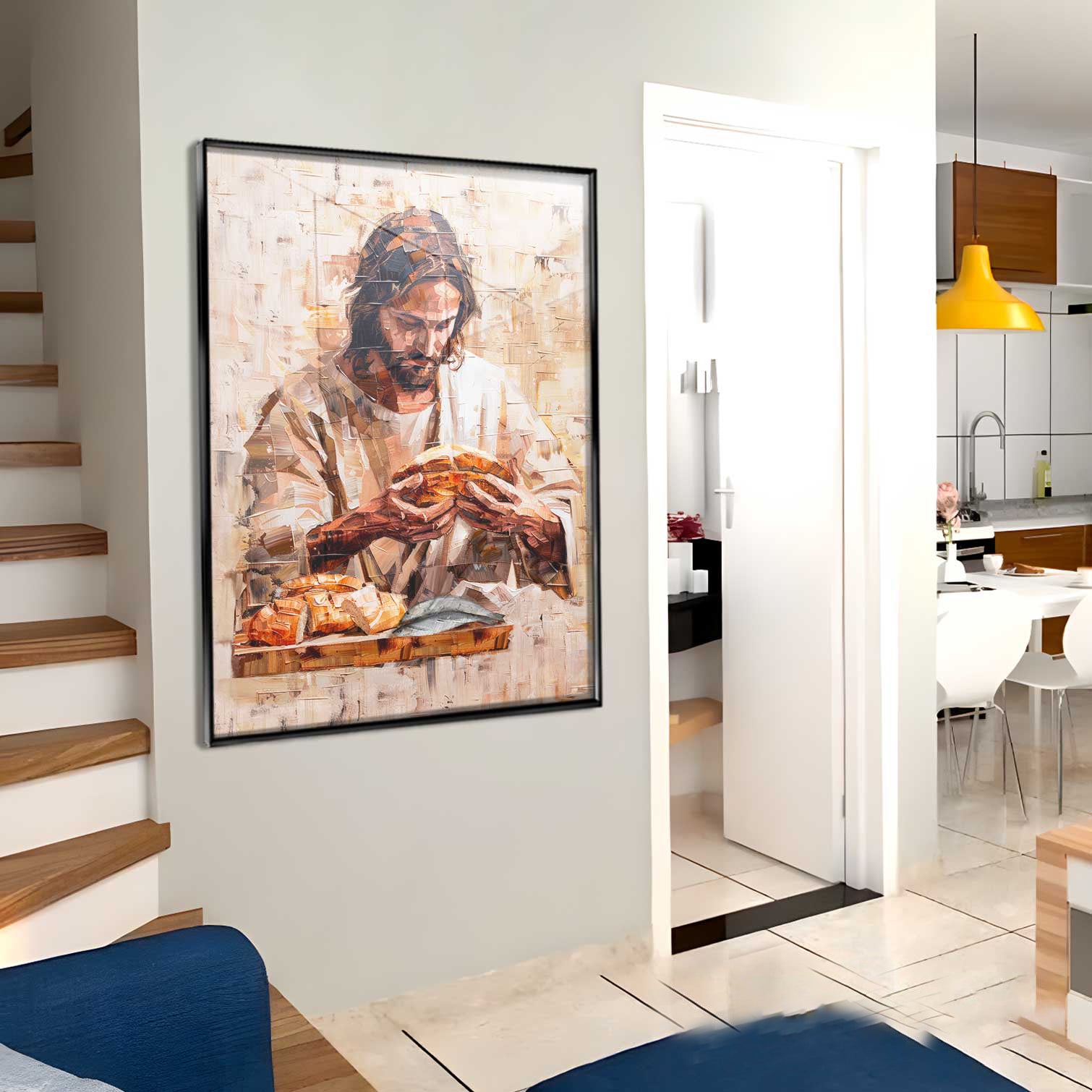 jesus-with-a-bread-abstract-sacred-wall-art